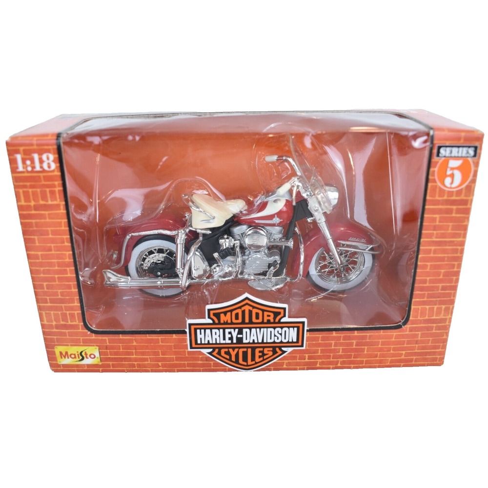 Harley Davidson Maisto 1962 FLH Duo Glide Diecast 1:18 in box